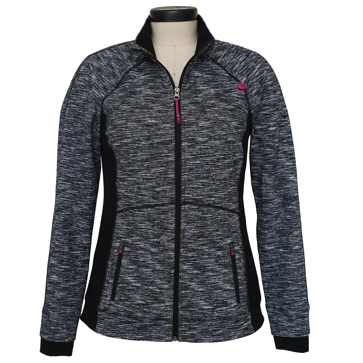 Tangerine Womens Size Small Full Zip w/ Thumbholes Athletic Jacket, Black