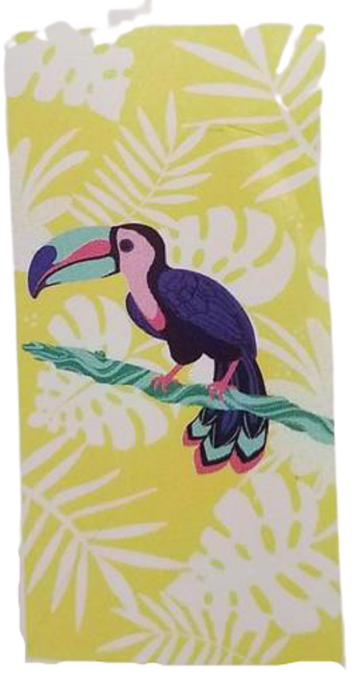 TARGET BRAND Tucan Yellow Beach Towel 28 X 58 Inches