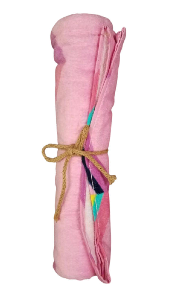 TARGET BRAND Pink Multicolor Beach Towel 28 X 58 Inches