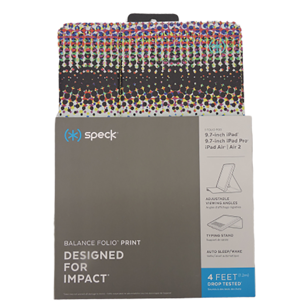Speck Balance Folio Print 9.7Inch iPad Pro/iPad Air/Air 2 Green Multi Dot