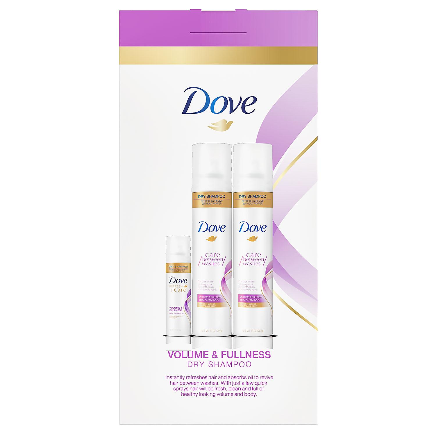 DOVE Dry Shampoo Volume and Freshness with Bonus Travel Size (7.3 oz, 2 pk.)