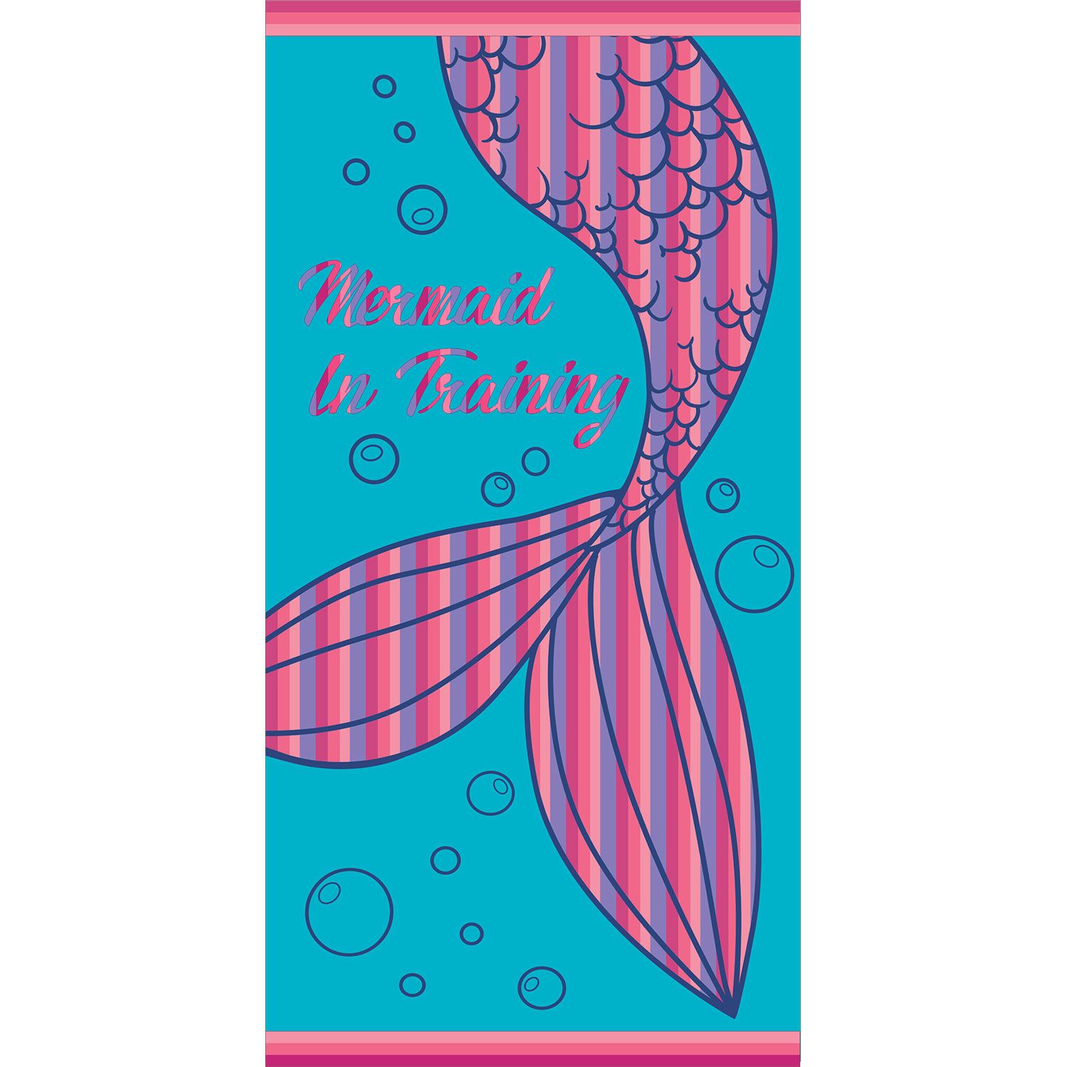 MEMBER'S MARK KIDS' BEACH TOWEL IN MERMAID TAIL