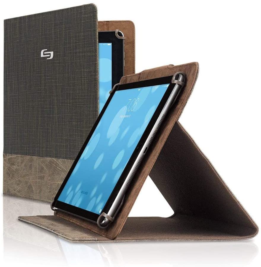 SOLO Universal Tablet Case 8.5 in to 11 in in Brown (Fits iPad, Samsung, Kindle, Google, Asus)