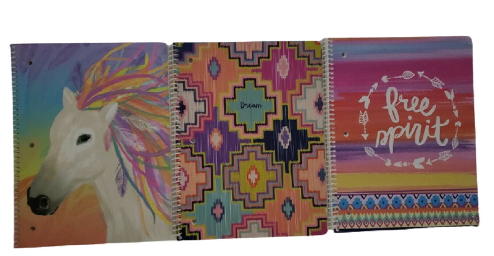 CLASS ACT STATIONERY 70 Page Spiral Notebook Assorted Color Covers