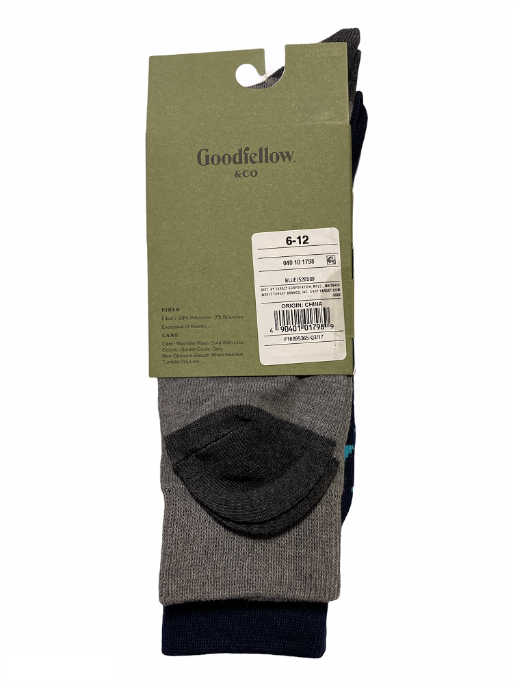 GOODFELLOW & CO Men's 2Pack Geometric Socks, size 612