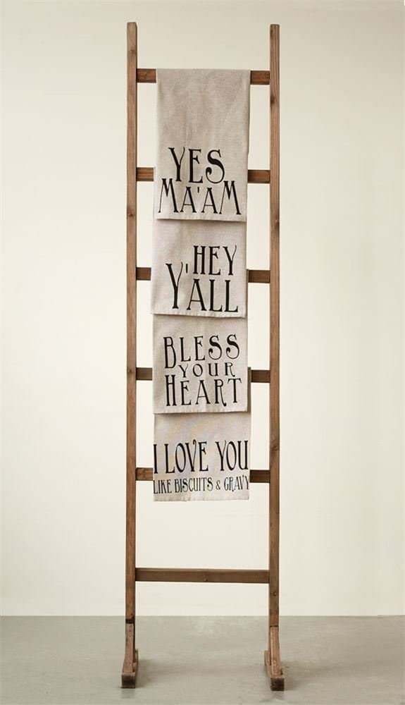 CREATIVECOOP 28inch L x 18inch W Tea Towel with Southern Saying, 4 Styles