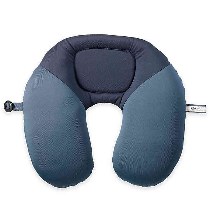 DESIGN GO Bean Snoozer Travel Pillow In Blue