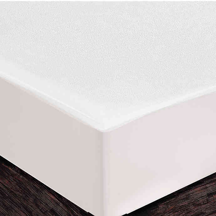 HEALTHY NIGHTS Twin Terry Fitted Mattress Cover In White