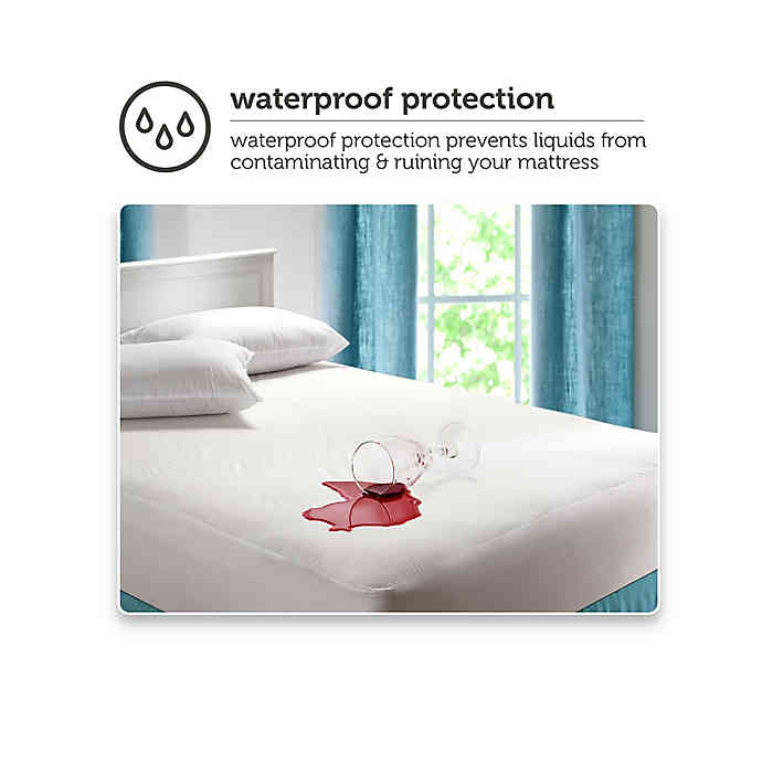 HEALTHY NIGHTS Twin Terry Fitted Mattress Cover In White
