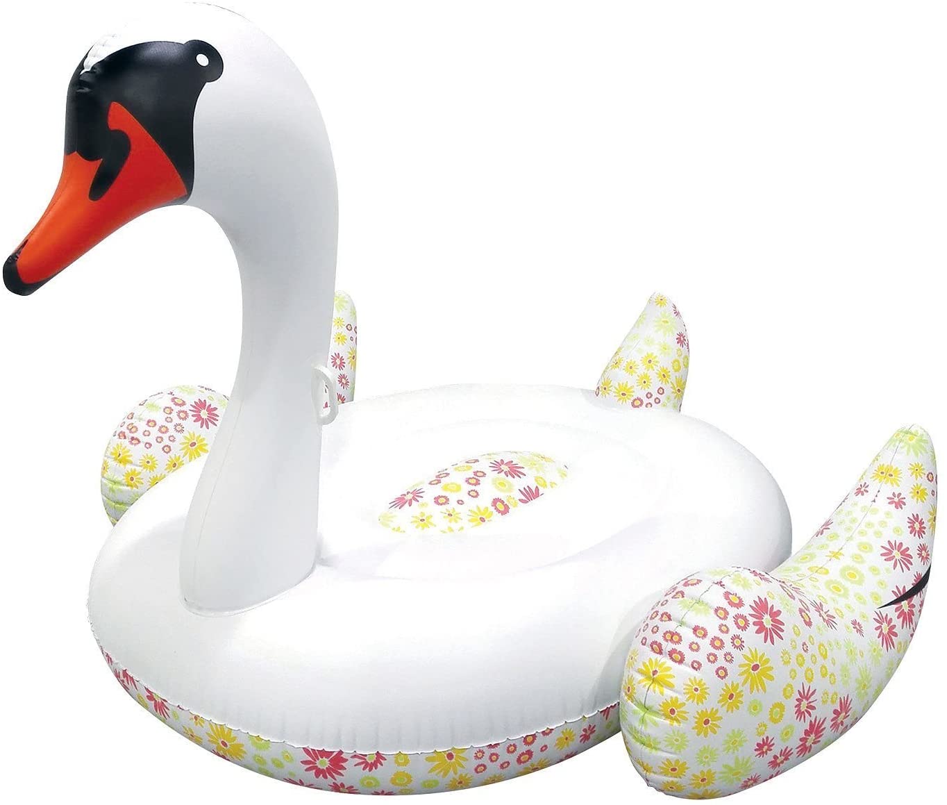 SUN PLEASURE White Inflatable Swan Pool Floating