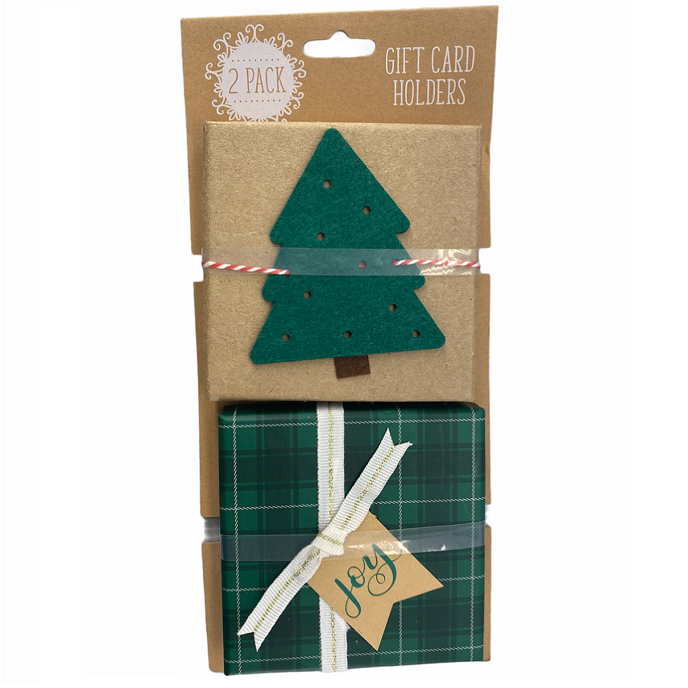 GCI Christmas Gift Card Holders Set in Green