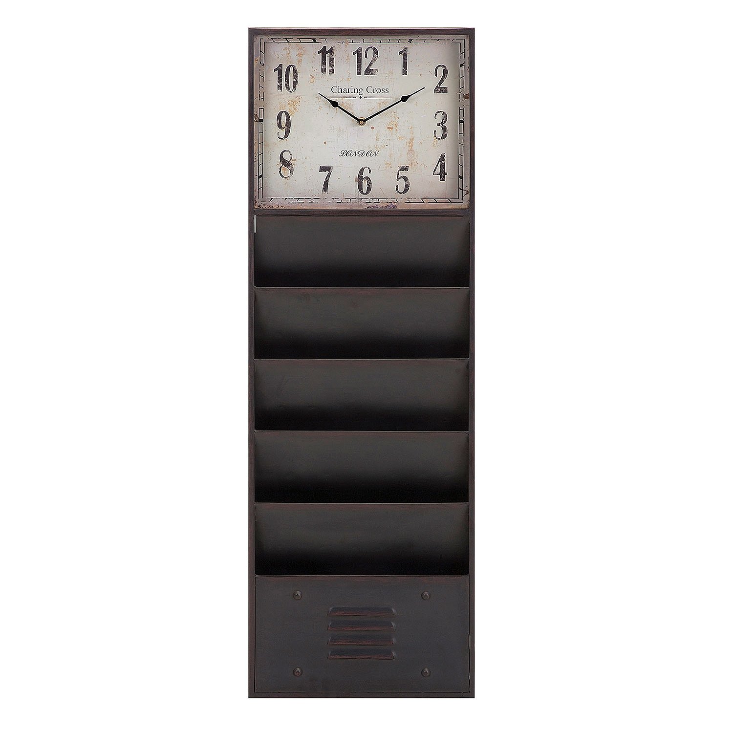 Benton Wall Clock with 5 Trays