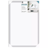 U BRANDS 23x35 inch Magnetic Dry Erase Board Aluminium Frame with Marker
