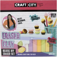 CRAFT CITY Deluxe DIY Eraser Clay Set