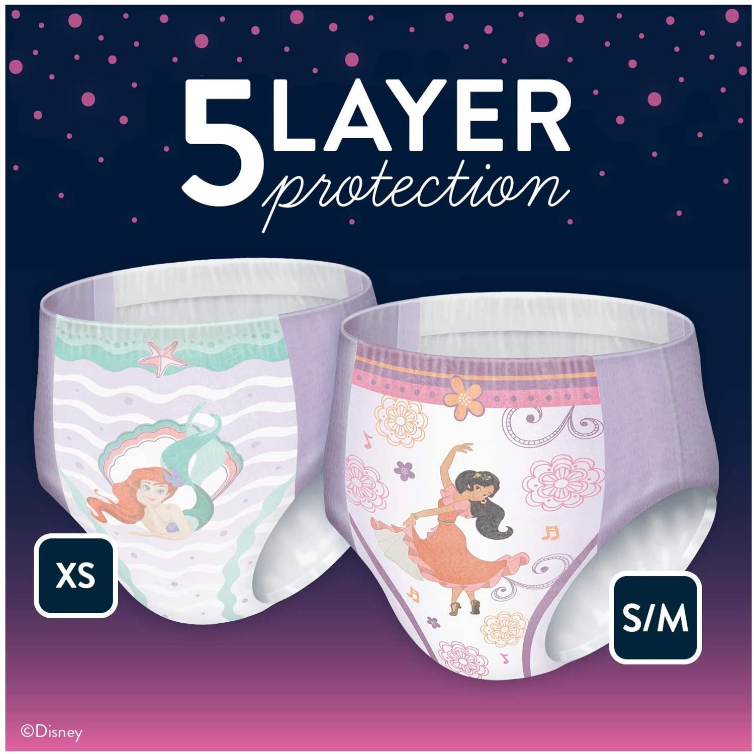 GOODNITES Bedtime Underwear for Girls, S/M 48 3865 lbs.