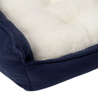 BOOTS & BARKLEY Rectangular Hi Wall Cuddler Dog Beds, M