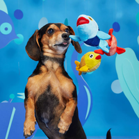 BARK Fish School Dog Toy The Groupers 3pack