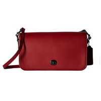 COACH Turnlock Cross Body Bag in Cherry
