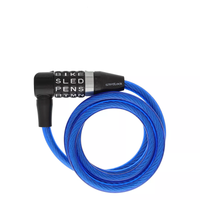WORDLOCK LHead Cable Bike Lock 8mm Blue