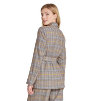 A NEW DAY Women's Tie Waist Blazer In Brown, L