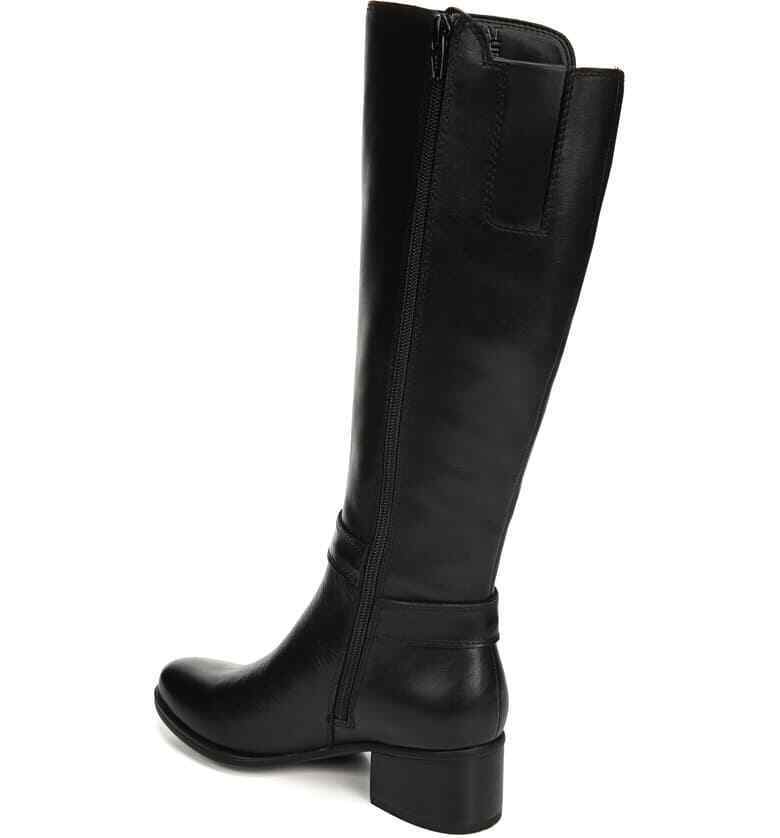 SOUL Naturalizer Ladies Tall Kona Black Leather Boot in Black, 8M