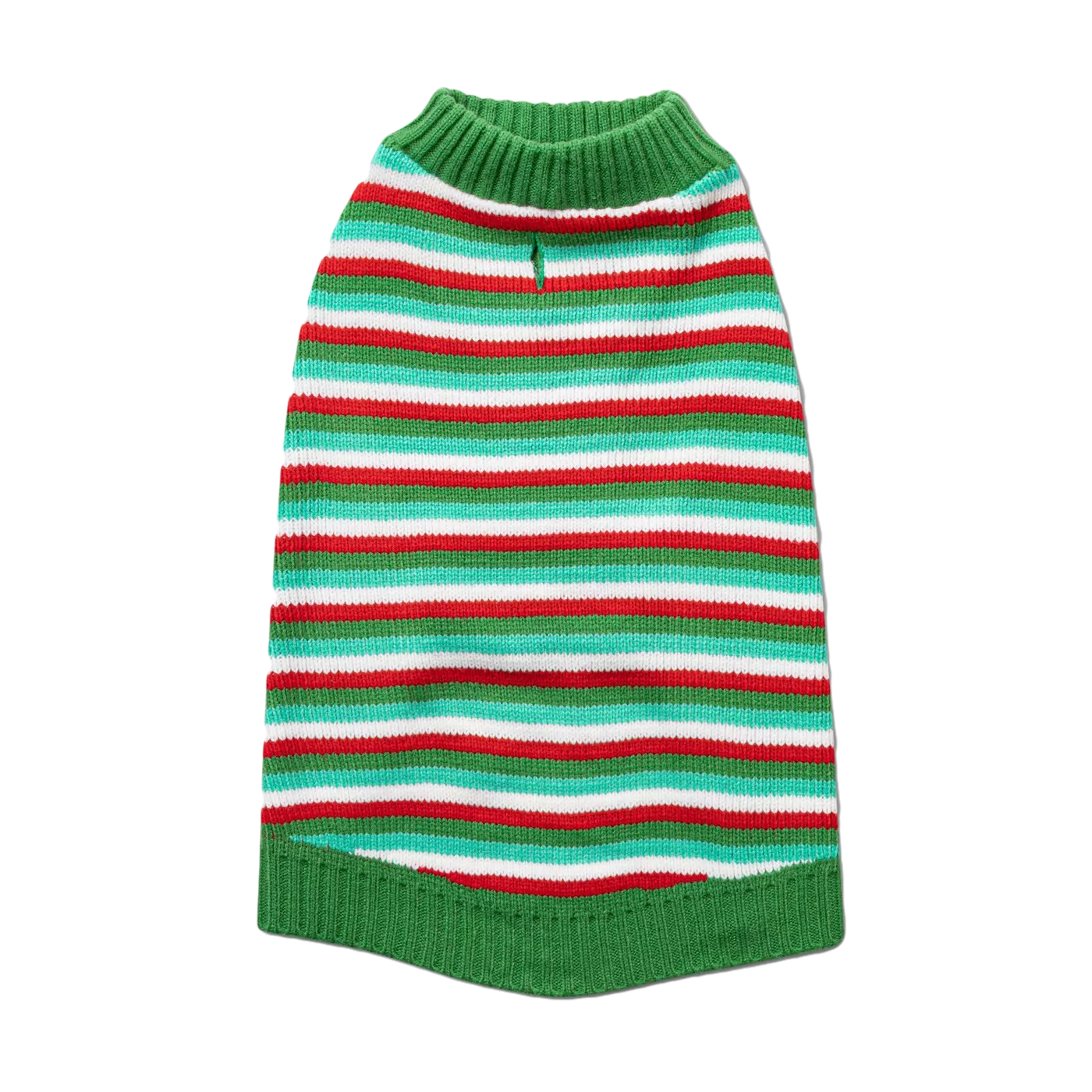 WONDERSHOP Green and Red Stripe Holiday Dog and Cat Sweater in XLarge