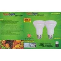 OptoLight Pack of 2 BR20 LED 5.5W 2700K Soft White Light Bulbs 50 Watt