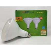 OptoLight Pack of 2 BR30 LED 11W 2700K Soft White Indoor/Outdoor Flood Light Bulbs 75 Watt