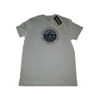 Nautica Mens Product of Quality New York Tshirt in Fog Heather, Size Large