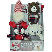 Bone & Barkers Nordic Friends Dog Toys, 4Pack Small Dogs