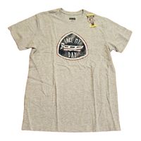 State of Mine Ultra Soft Graphic Tee Lake My Day Melange in Light Grey Heather, Size Small
