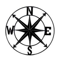 CHESAPEAKE BAY LTD. 24INCH ROUND COMPASS WALL PLAQUE