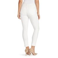 NINE WEST WOMEN'S GRAMERCY SKINNY ANKLE JEANS IN WHITE, SIZE 10