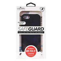 LIQUIPEL SAFEGUARD PROTECTION BUNDLE BLACK PHONE CASE FOR IPHONE 6/6S/7/8