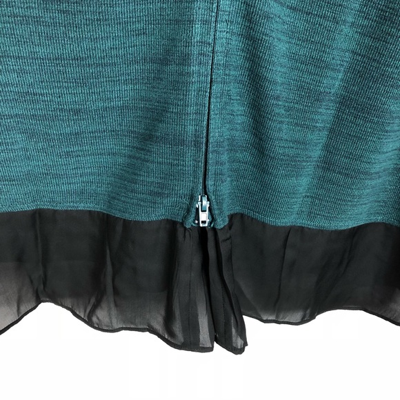 LILI'S CLOSET WOMEN'S LONG SLEEVE SHIRT IN GREEN HEATHER, XL