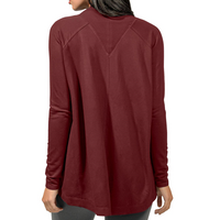 Active Life Women's Modal Cardigan in Dark Garnet, Medium