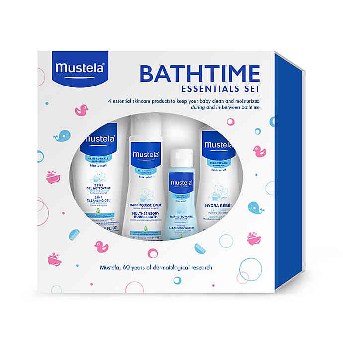 Mustela 4Piece Bathtime Essentials Gift Set