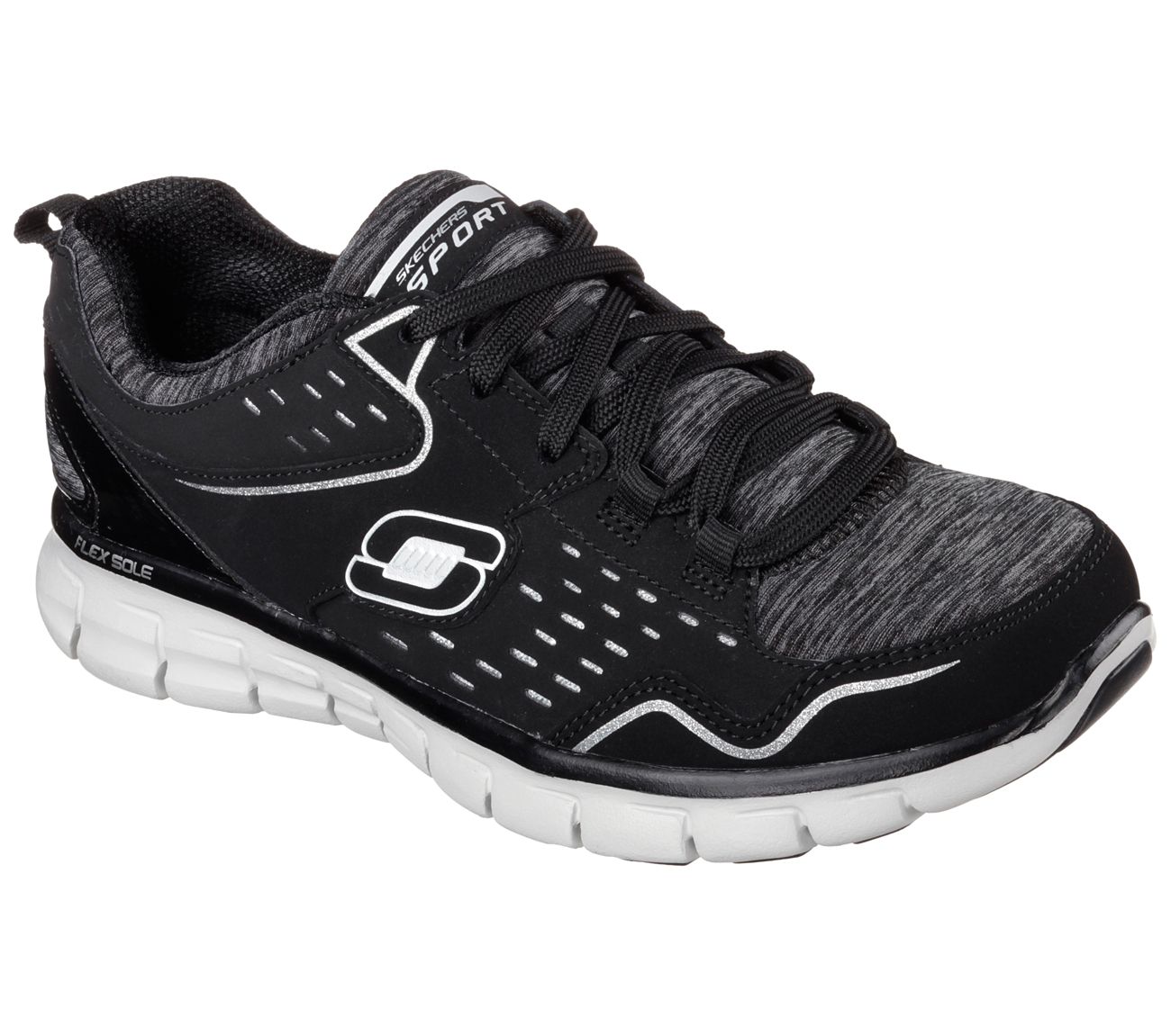 Skechers Sport Womens Modern Movement Fashion Sneaker In Black, 6