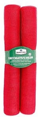 Member's Mark Decorative Mesh Ribbon, 2Pack Red