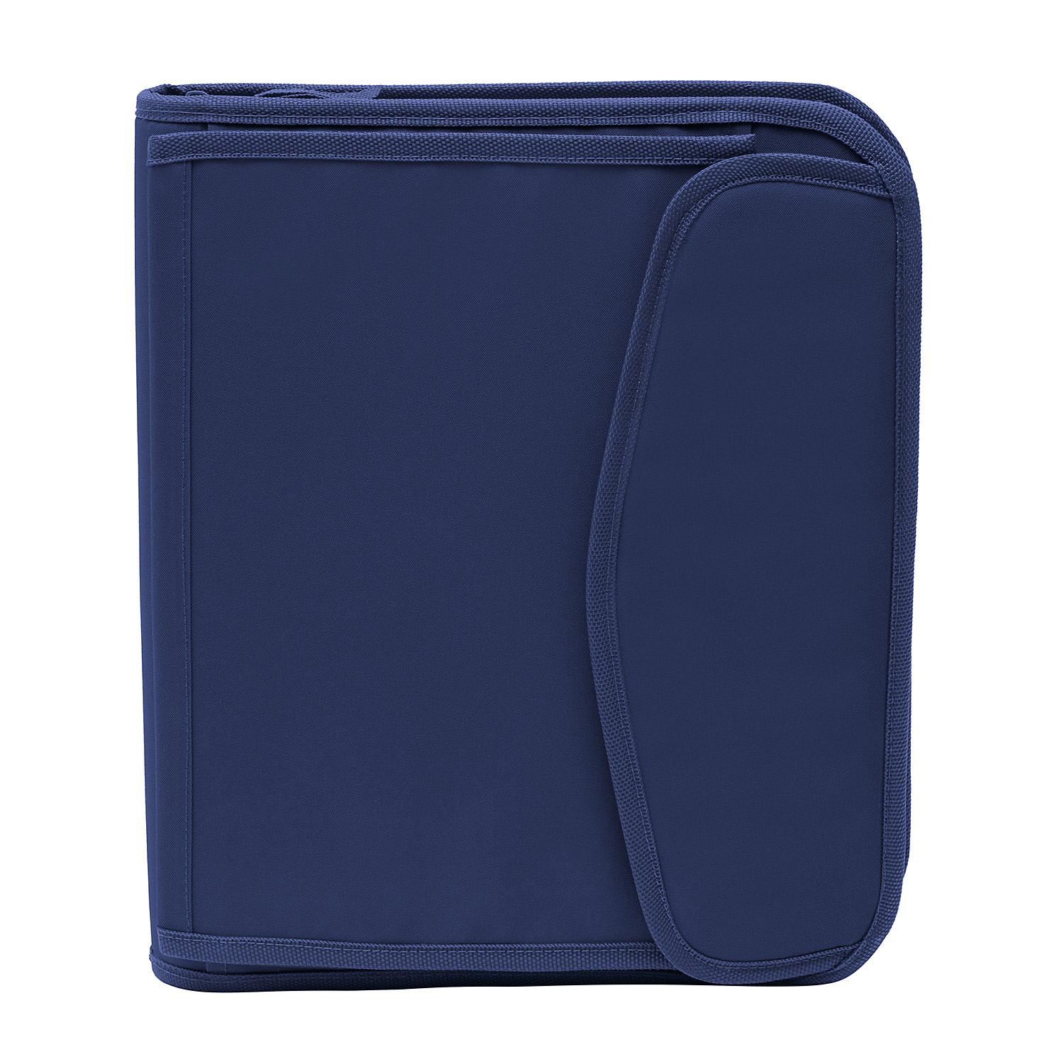 Travelway 3 Ring 1.5 inch Binder with Zipper in Navy