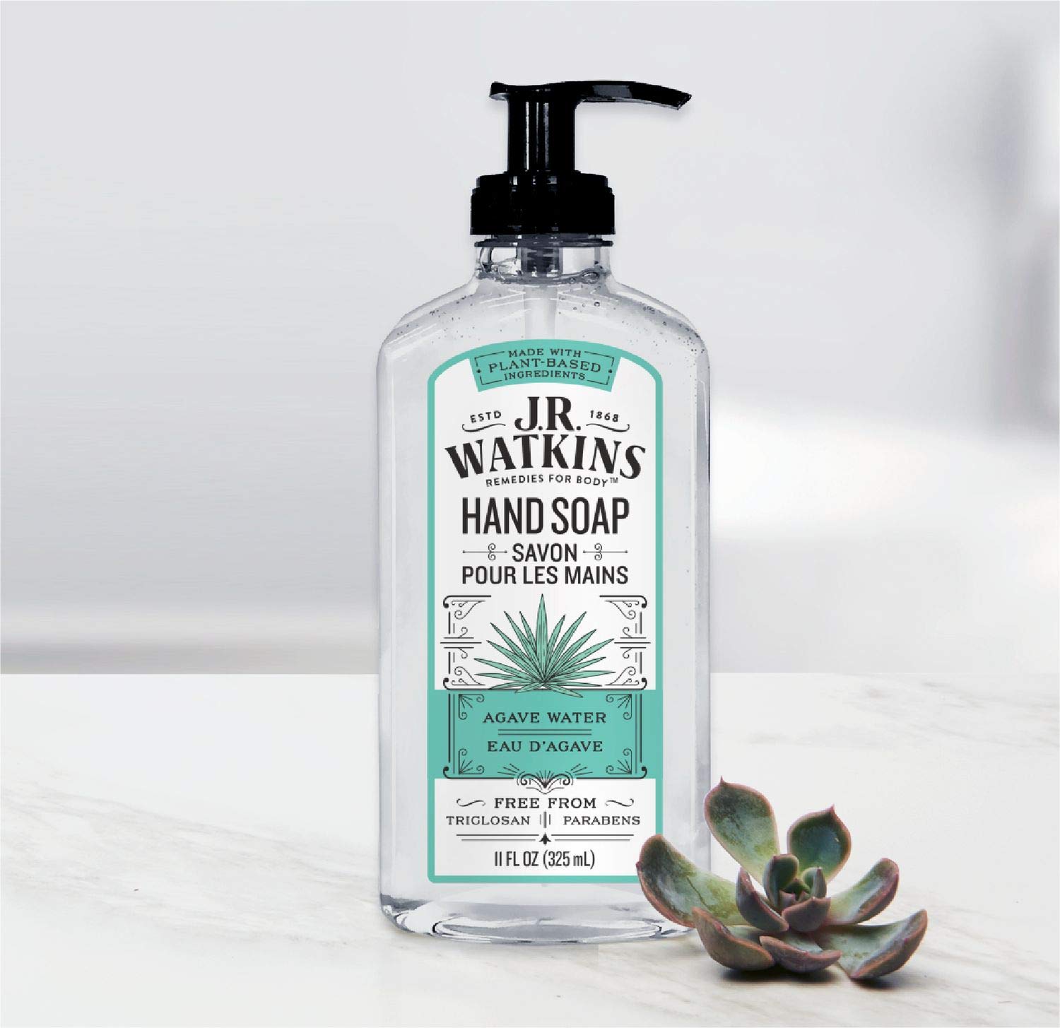 J.R. WATKINS Agave Water Foaming Hand Soap – 11 fl oz