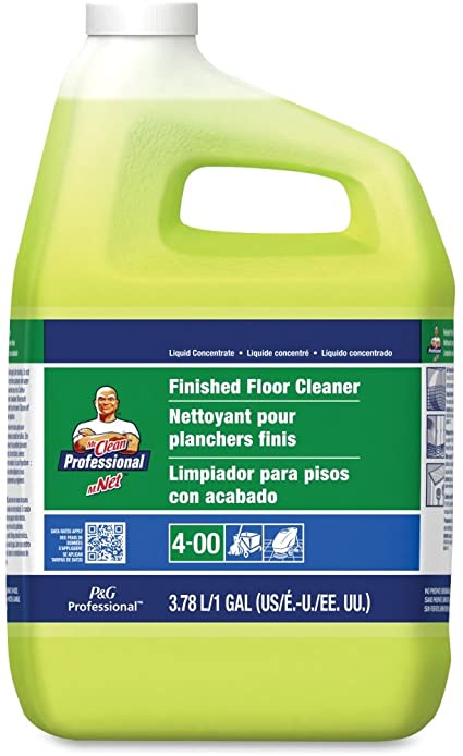 Mr. Clean Finished Floor Cleaner, Lemon Scent, One Gallon Bottle