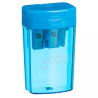 YOOBI Two Hole Pencil Sharpener in Blue