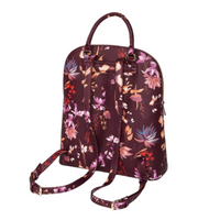 A NEW DAY Dome Zip Closure Backpack In Burgundy Floral