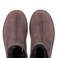 KIRKLAND SIGNATURE Men's Shearling Clog Slipper in Brown, 8