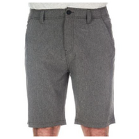 DENALI Flex Waistband 4Way Stretch Flat Front Short In Heather Grey, 32