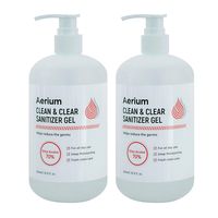 AERIUM Clean and Clear Hand Sanitizer, 500 ml 16.9 Fl Oz (2Pack)