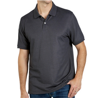 MEMBER'S MARK Stretch Cotton Polo In Black Noir, Large