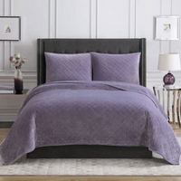 CHRISTIAN SIRIANO NEW YORK 3 Pieces King Bedding Set In Purple