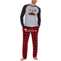 HOLIDAY FAMJAMS Men’s Sleep Set In Grey, XXL (4446)